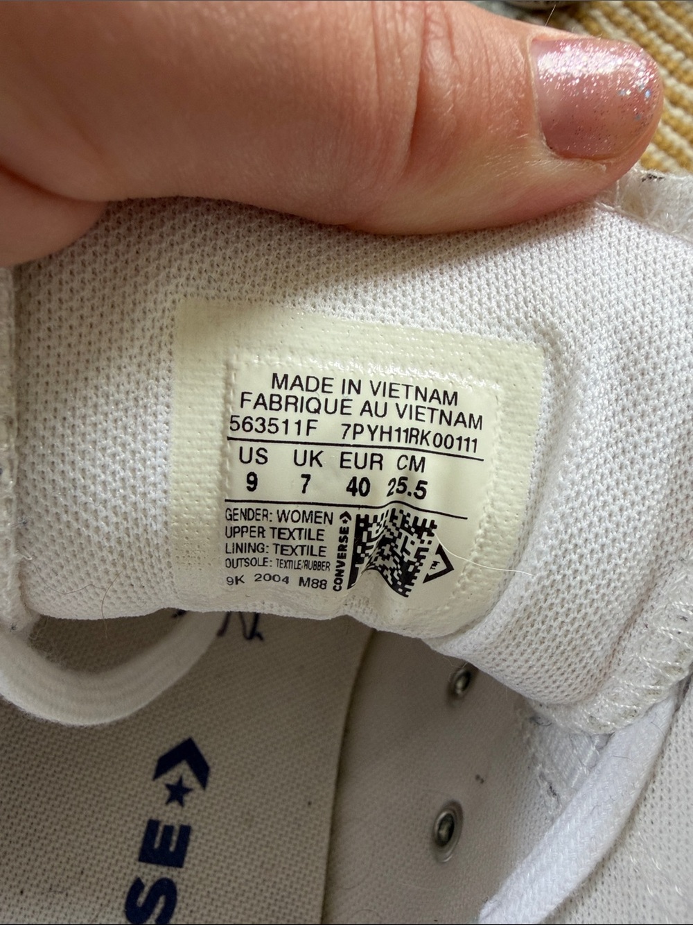 Converse All Star White High Top Tennis Shoes women’s size 9 - Picture 4 of 6